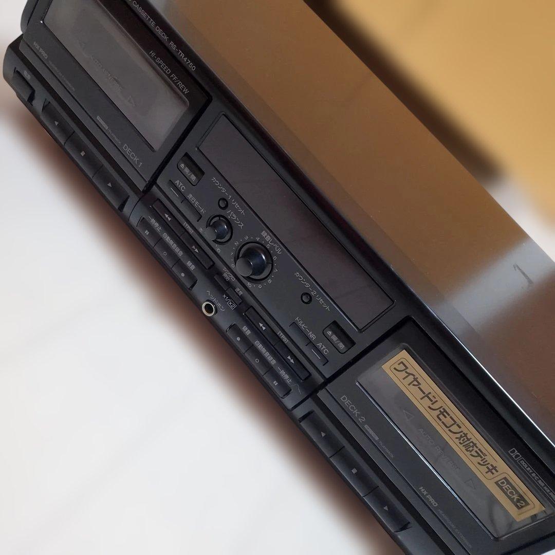 【美品】　Technics RS-TR4750 ダブルカセットデッキ　動作OK