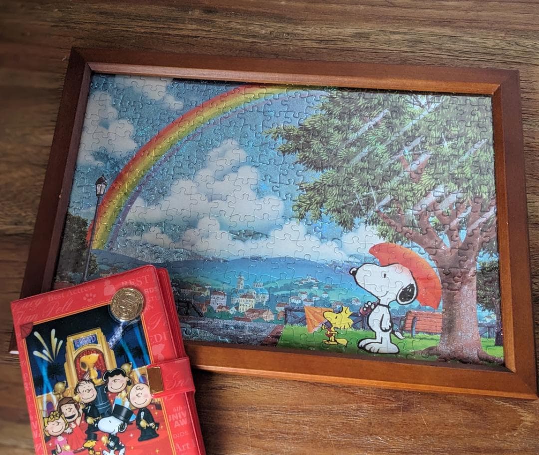 激レア　スヌーピー　アポロ社　パズル完成品 オズの魔法使い　スーベニアメダル