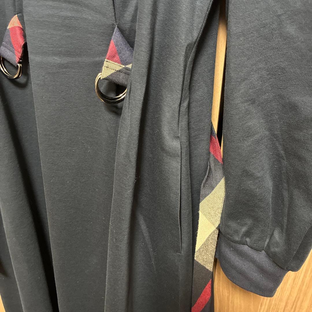 m*p様 ブルーレーベル　サイドチェックベルトAラインワンピース