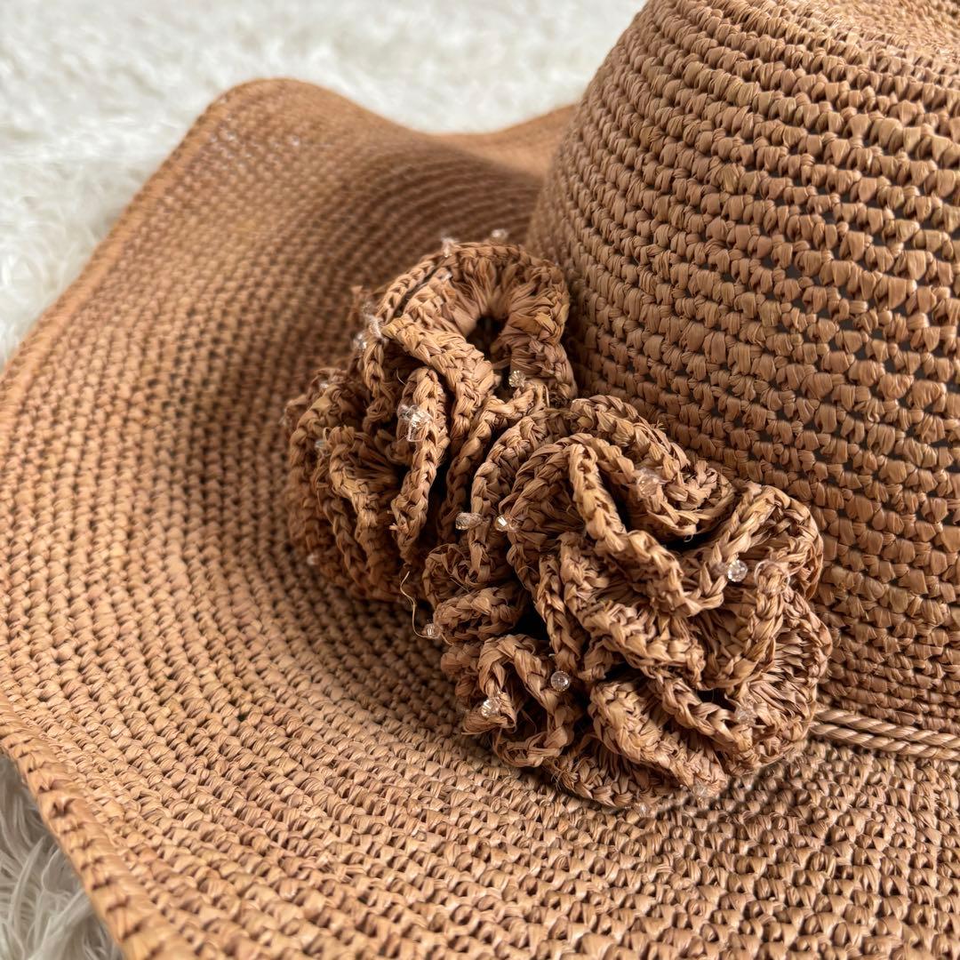 未使用級✨HELEN KAMINSKI フラワーチャーム　麦わら帽子