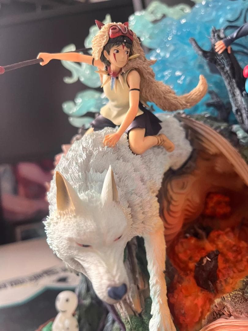 宮崎駿 もののけ姫 千手扉間 樹脂 彫刻 フィギュア