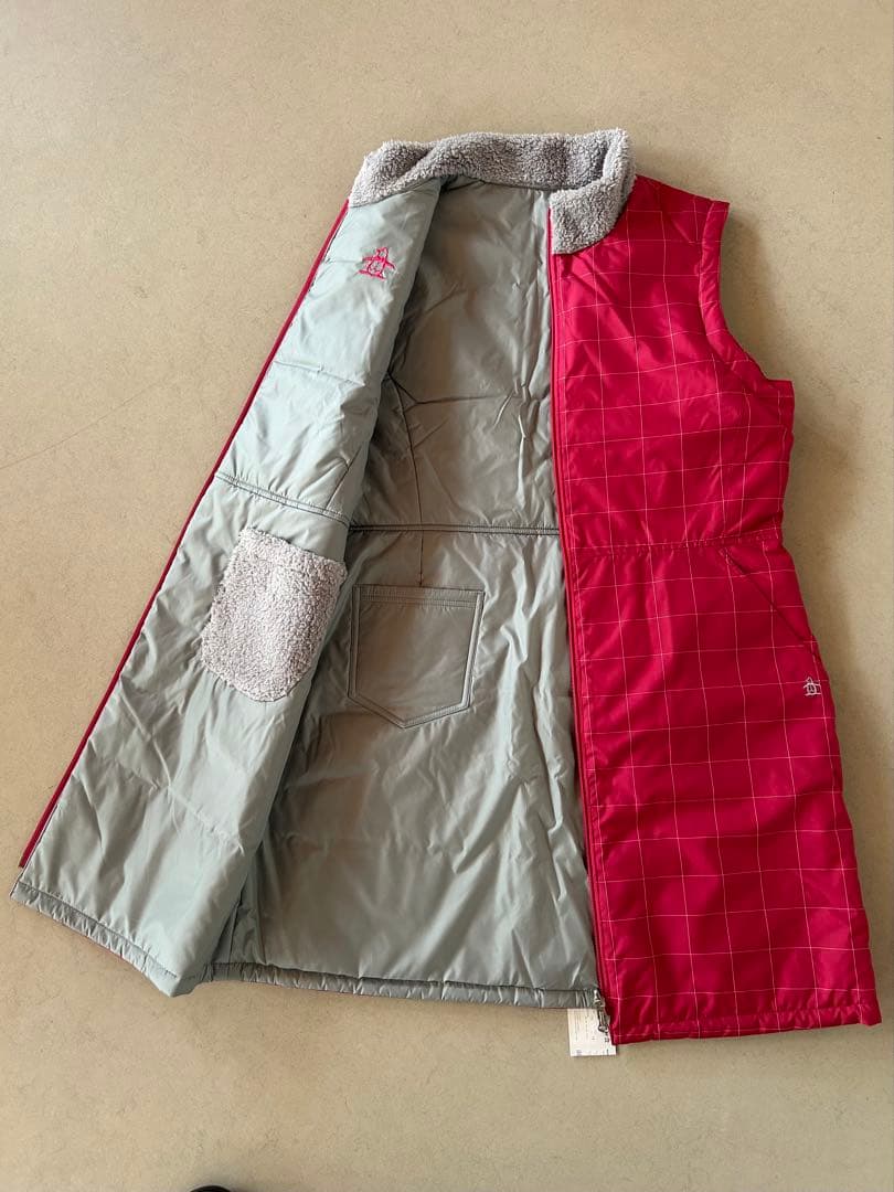 Munsing wear 新品3Lワンピース　ローズピンク＆グレー　リバーシブル