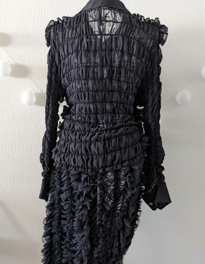 ❀コムデギャルソン❀総フリル❇ゴムシャーリング❇ブラウス❇シャツ❇AD2016❇