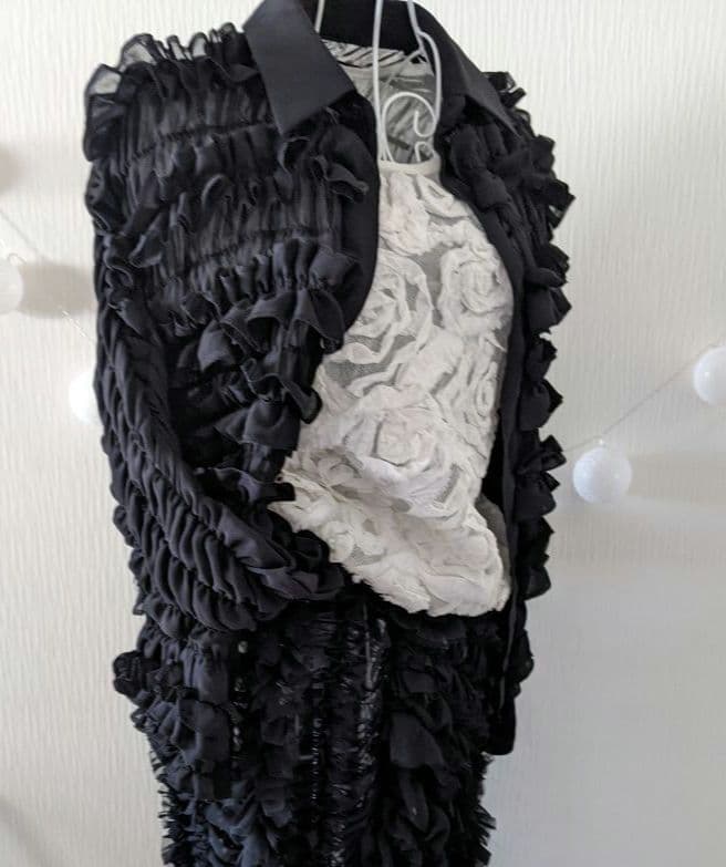 ❀コムデギャルソン❀総フリル❇ゴムシャーリング❇ブラウス❇シャツ❇AD2016❇