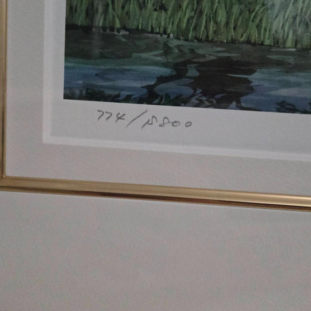 最終値下げ　藤城清治　馬が飛ぶ　ダイヤモンドクスリーン　直筆サイン　保証