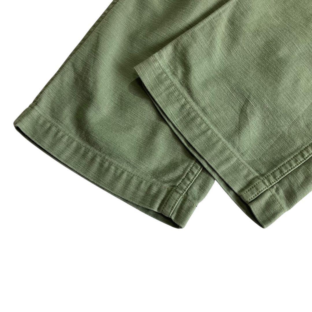 orslow ベイカーパンツ 1 カーキ コットン オアスロウ ジップフライ