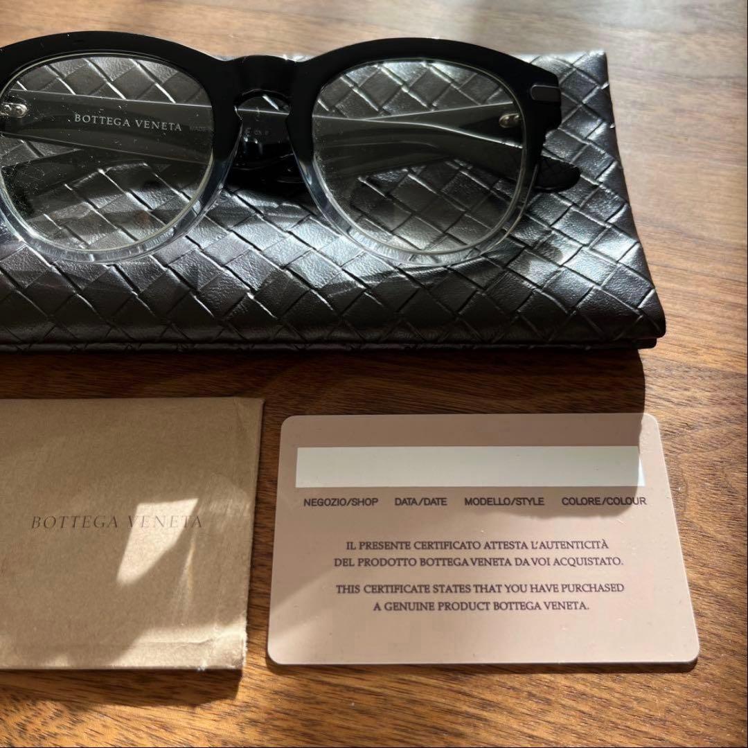 【美品】Bottega Veneta ブラック メガネ 日本製 サングラス