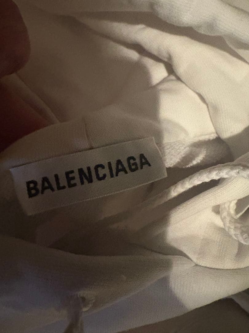 BALENCIAGA バレンシアガ MODE ロゴパーカー ホワイト XS