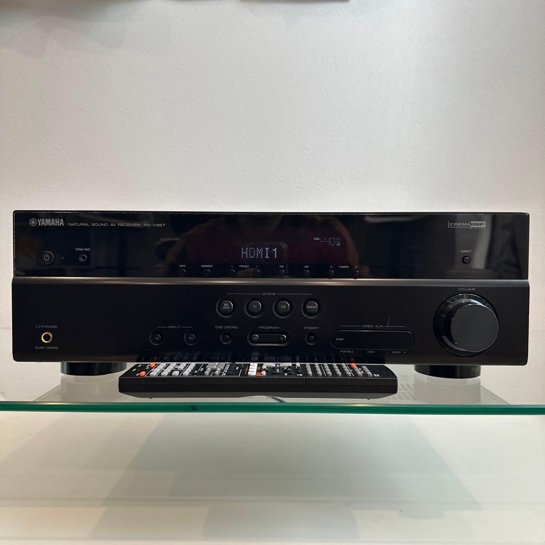 [中古] YAMAHA RX-V567 7.1ch AVアンプ リモコン付き