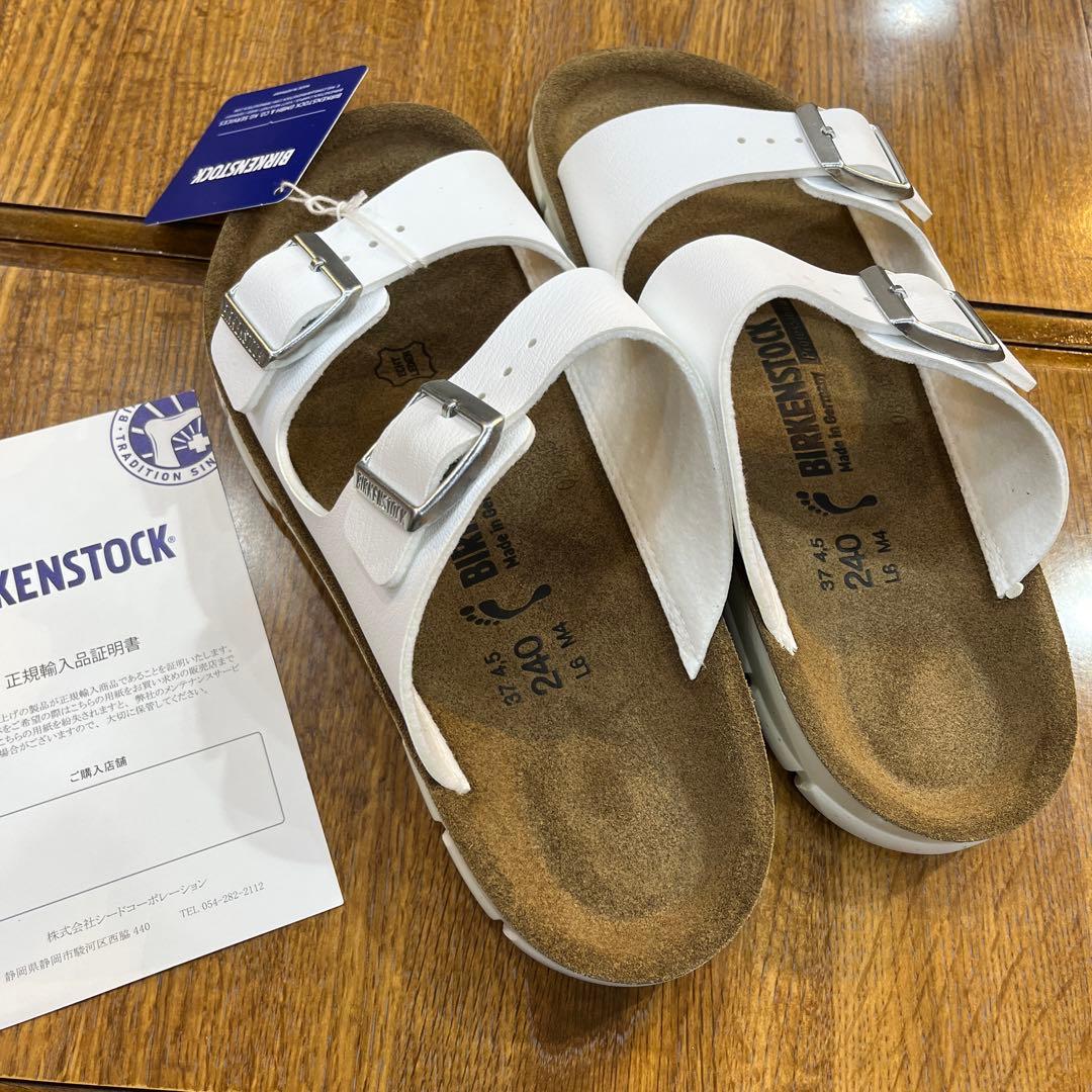 ビルケン.アリゾナの高級版モデル.BILBAO白37 新品定価¥13200