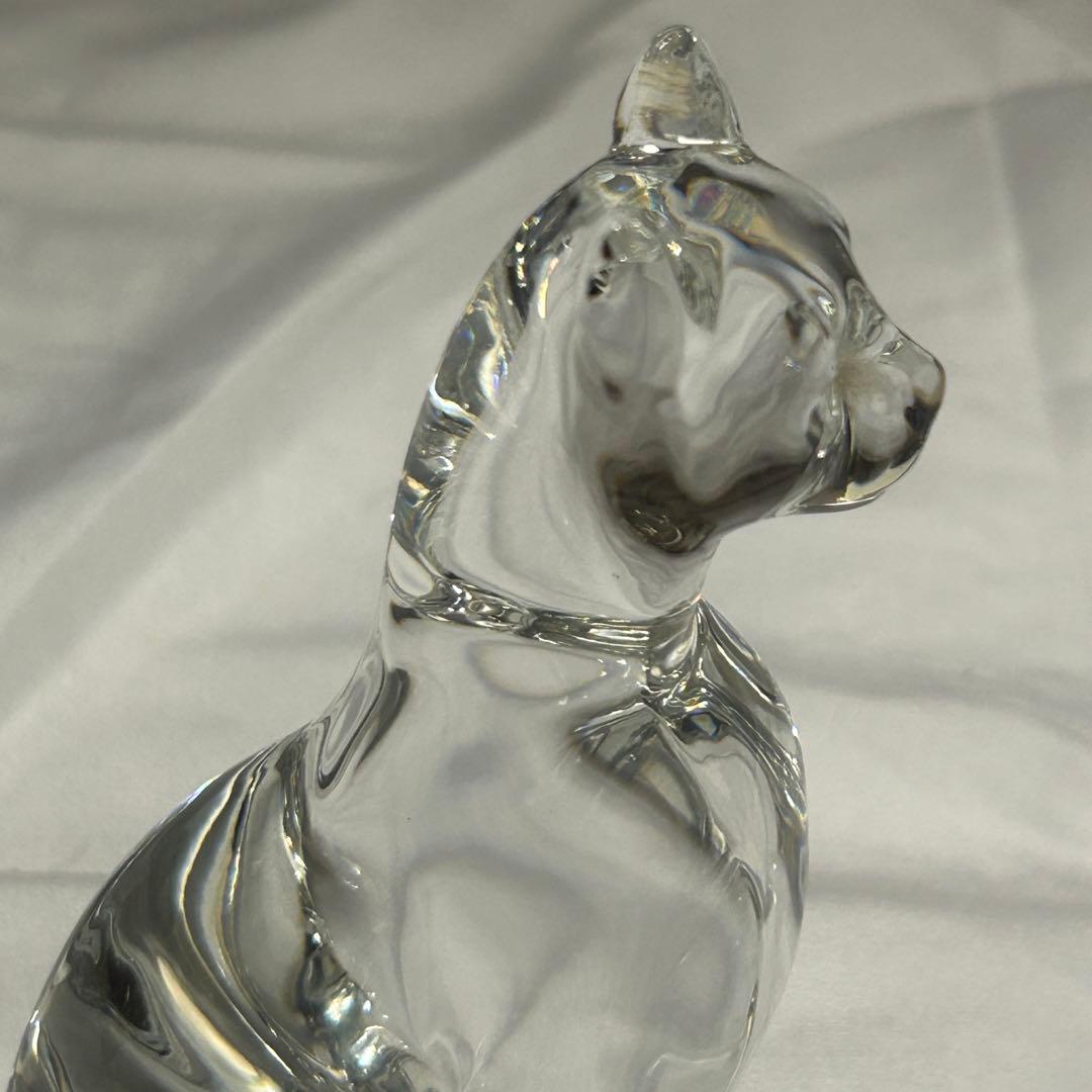 バカラ　エジプシャンキャット　フィギュリン　猫　クリスタル　置物