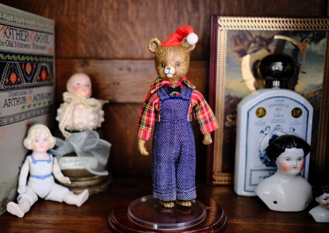 ヴィンテージ オーナメント チャイナヘッドドール ビスクドール クリスマス