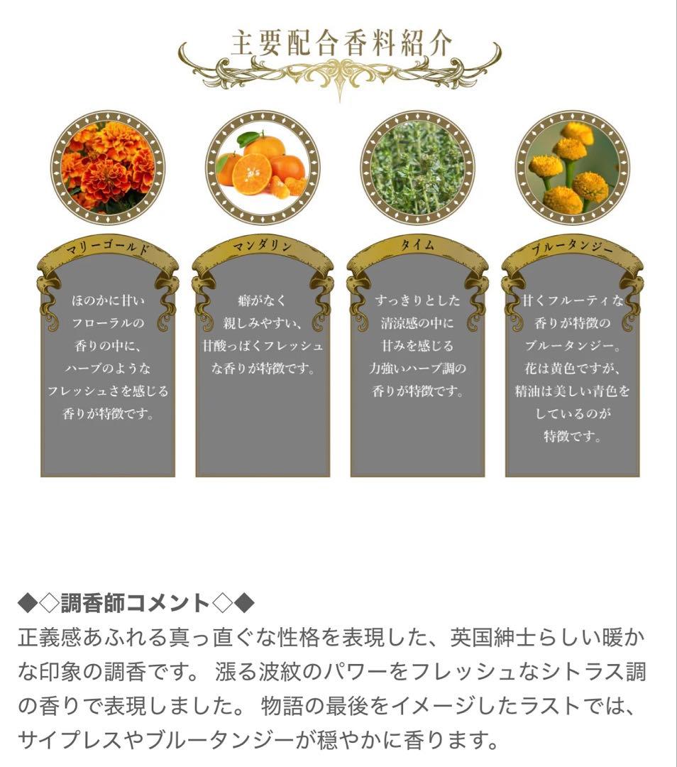 ジョジョの奇妙な冒険 ジョナサン・ジョースター 香水 新品 NOZCOLLABO