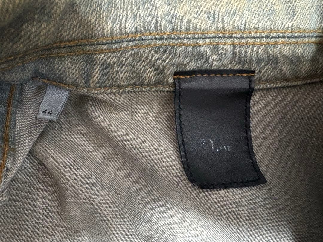 Dior homme 04SS アイスブルー WAX加工デニムジャケット 44