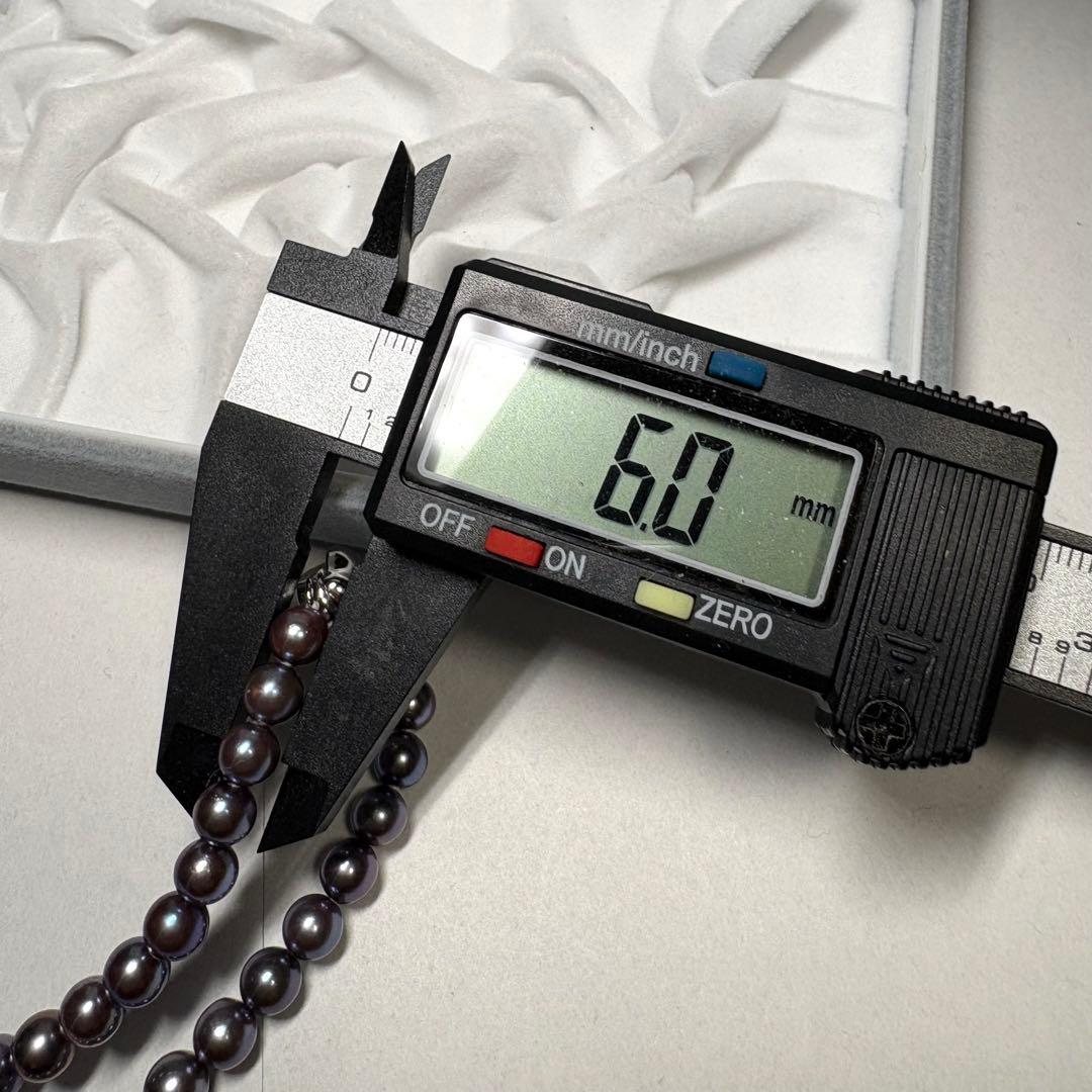 【極美品】テリ抜群 あこや パール ネックレス 約6~6.5mm 42cm SV