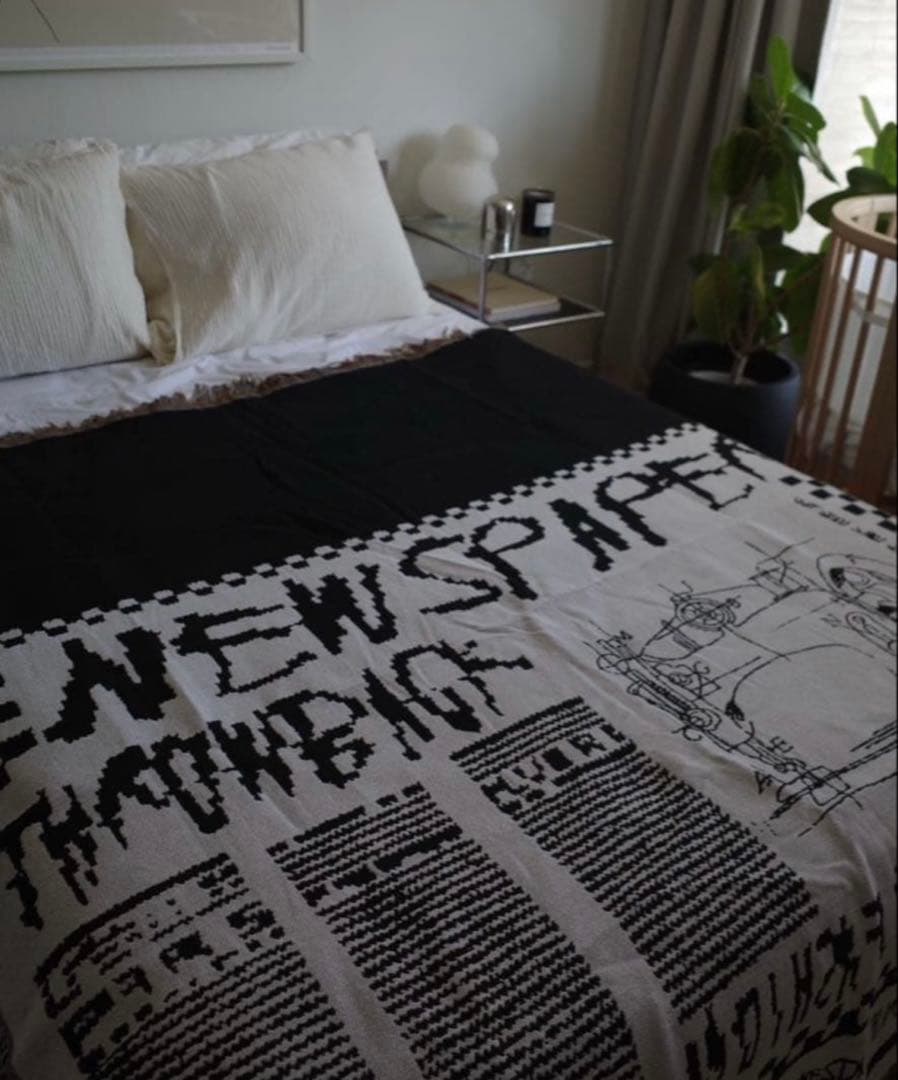 Ameri vintage ノベルティ　マルチブランケット　ラグ