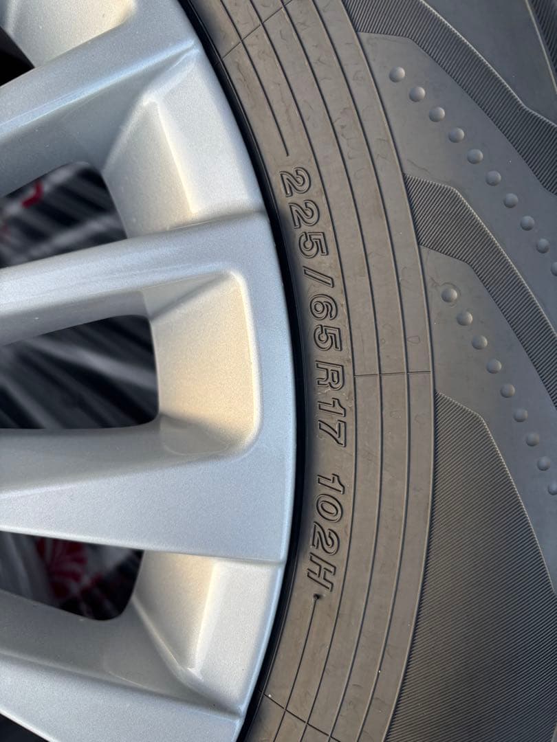 ４本　40 アルファード 新車外し　225/65R17 タイヤ・ホイールセット