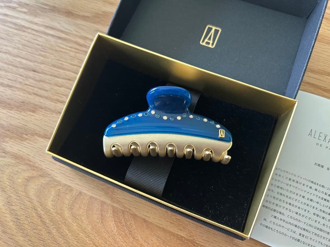 アレクサンドルドゥパリ Mクリップ （クリアブルー）スワロフスキー