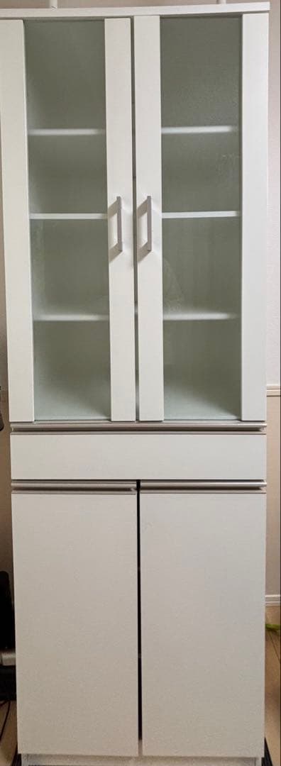 美品 ニトリ ホワイト食器棚
