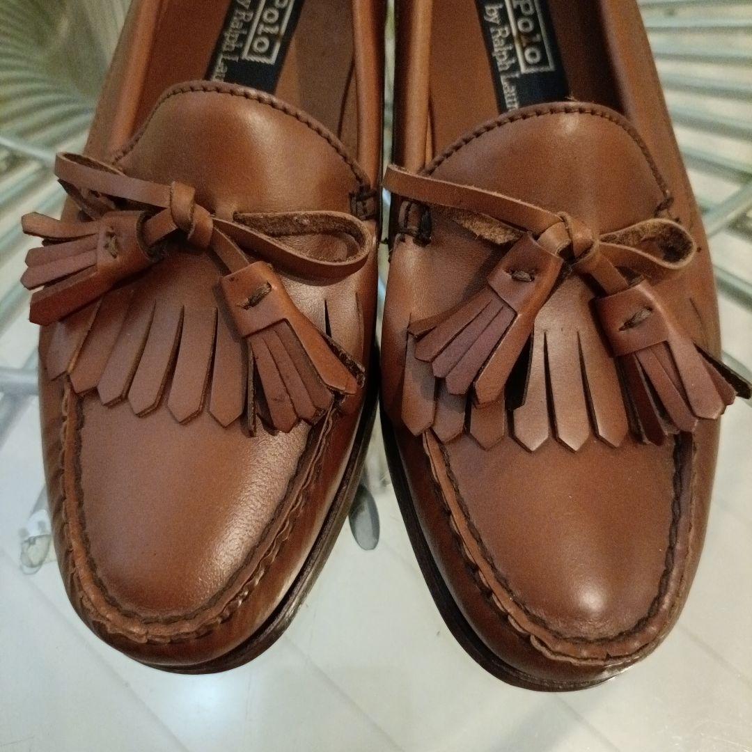 ポロバイラルフローレン 本革 ローファー　タッセルローファー　7ハーフ