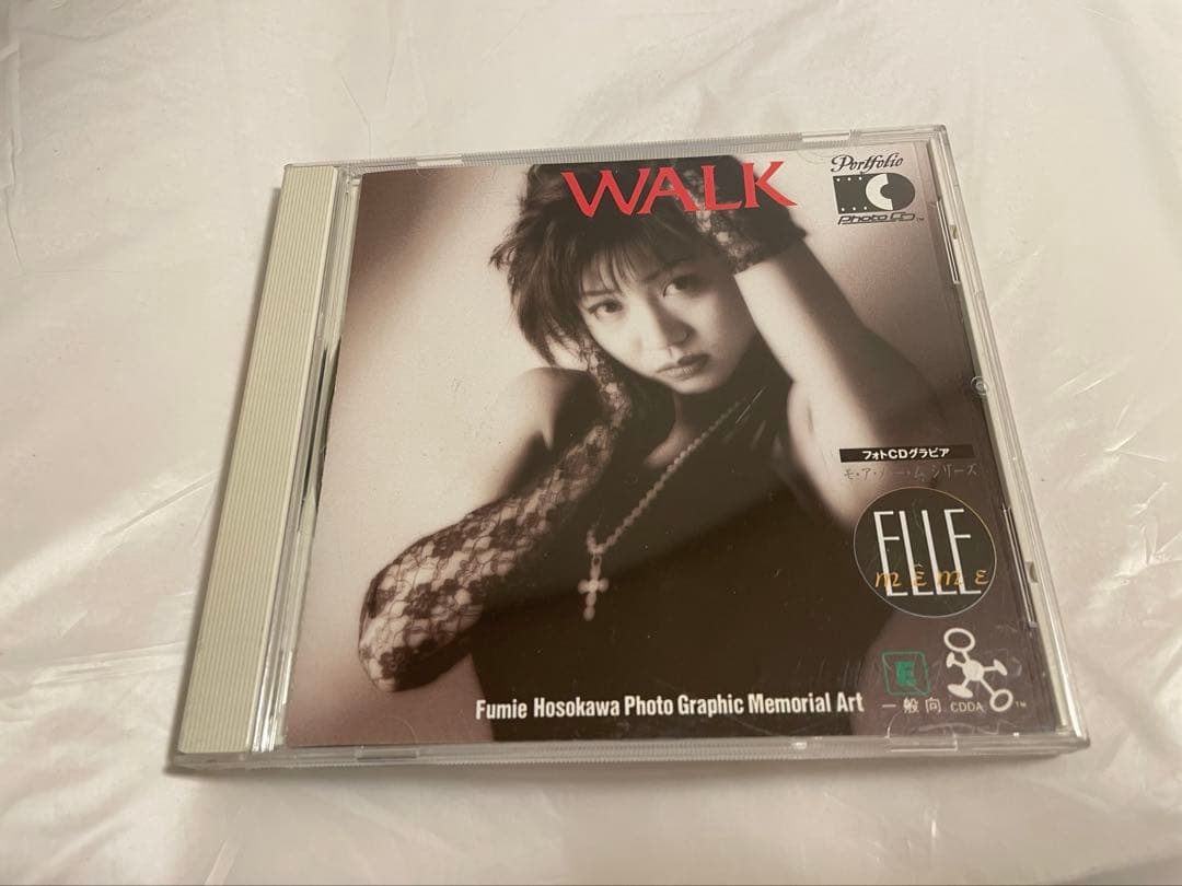 細川ふみえ　WALK CD メモリアルアート　フォトCDグラビア