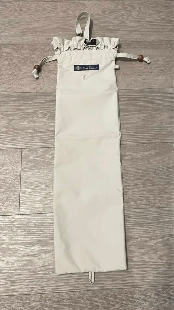 芦屋ロサブラン　2段折りフリル 曲がり竹手元　ライトグレージュ