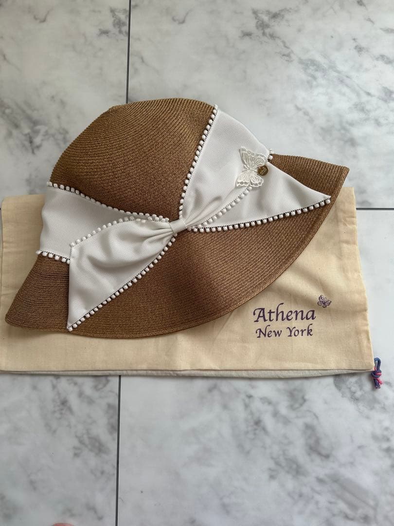 Athena New York♡麦わら帽子 ブラウン