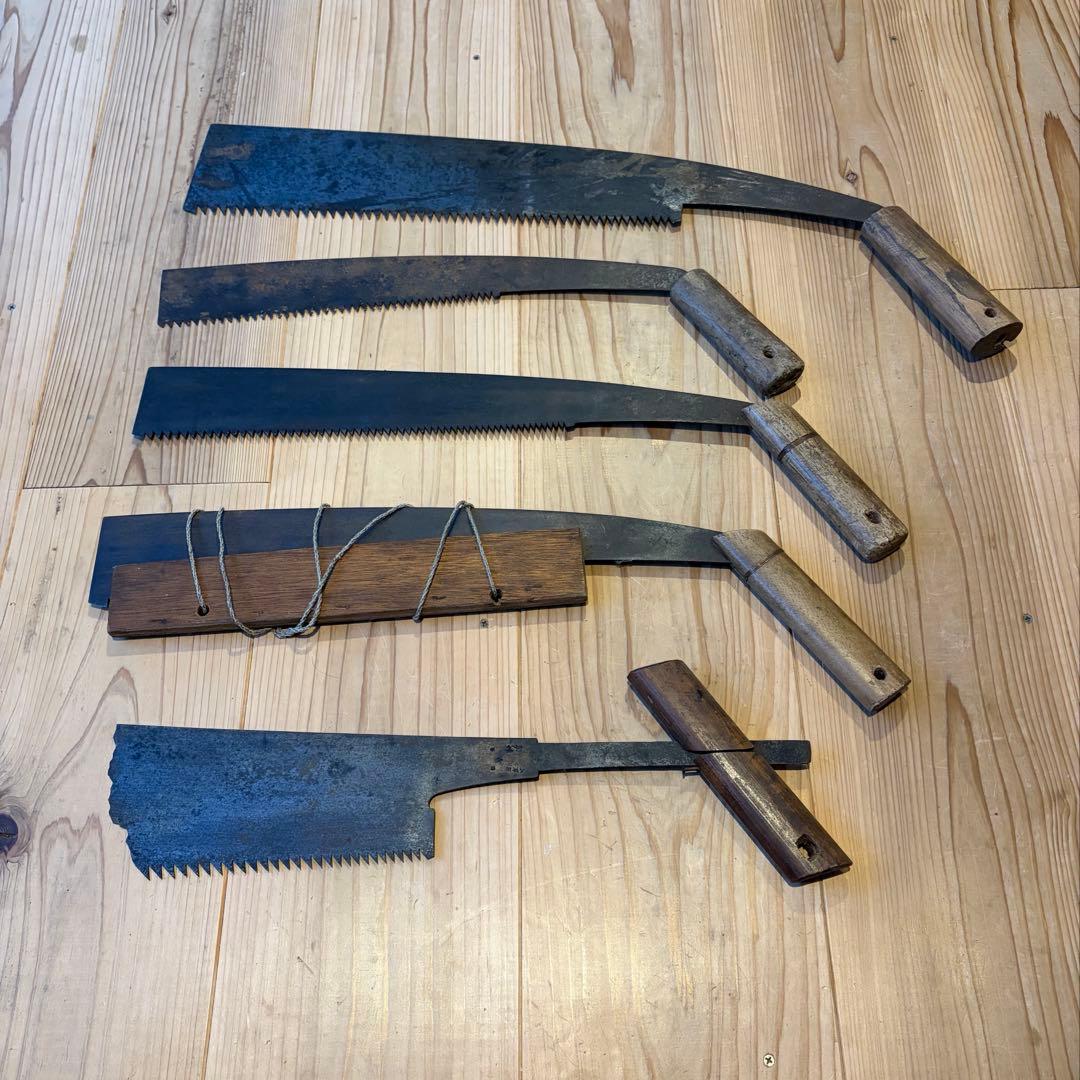 木挽き鋸　5点セット　まとめ売り　古道具