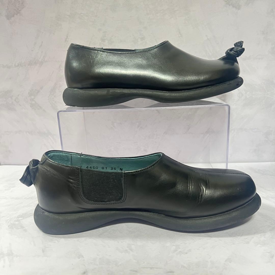 ❣️希少❣️CAMPER カンペール ブラックレザー スリッポン TWIN 22.5