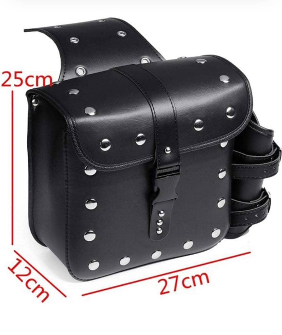 サドルバッグ 防水 バイク用 2個セット 大容量 サイドバッグ ブラックハーレー