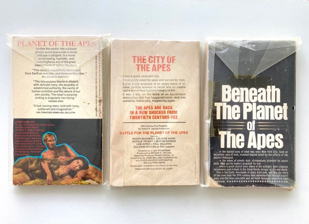猿の惑星 PLANET OF THE APES 洋書3作 1960-70年発行