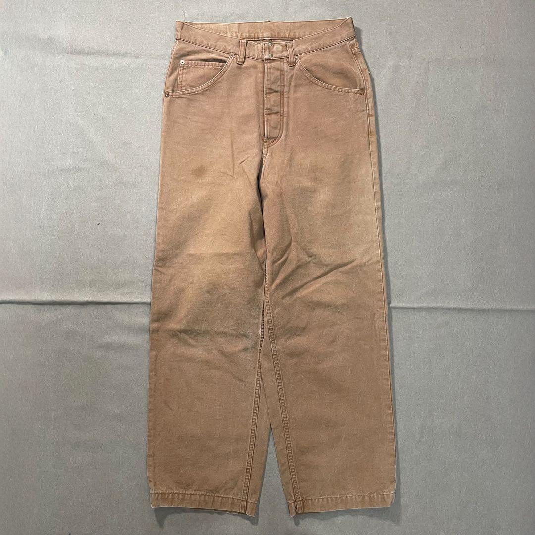 レイチョウルイラボ ブラウンダック バギーパンツ O- 日本製 シルバータブ