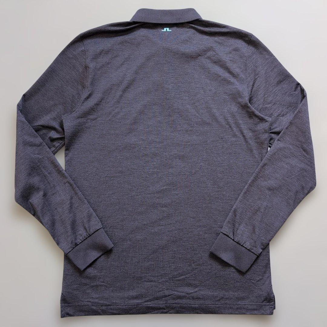 【極美品】ジェイリンドバーグゴルフ　長袖ポロシャツ上質　ネイビー　S