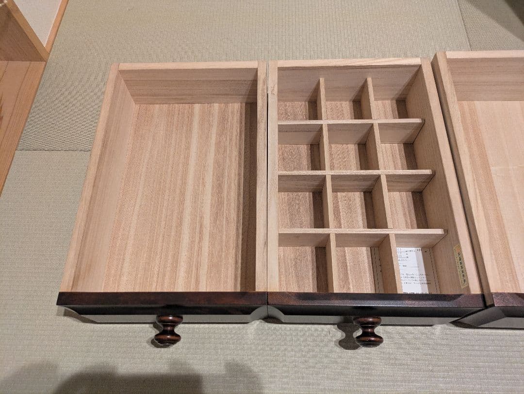 【北海道民芸家具】北民 チェスト タンス 5段 整理箪笥 無垢材 和モダン 虎斑