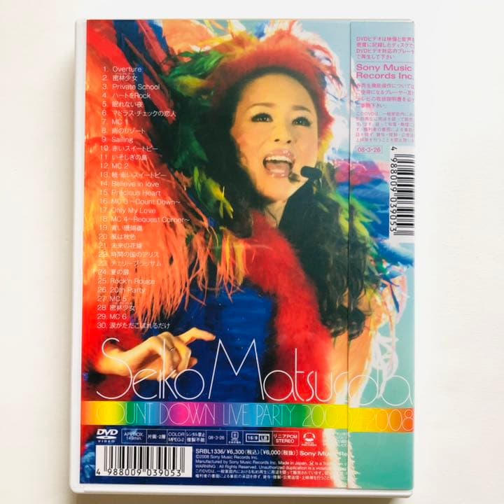 松田聖子dvd、COUNT DOWN LIVE PART…