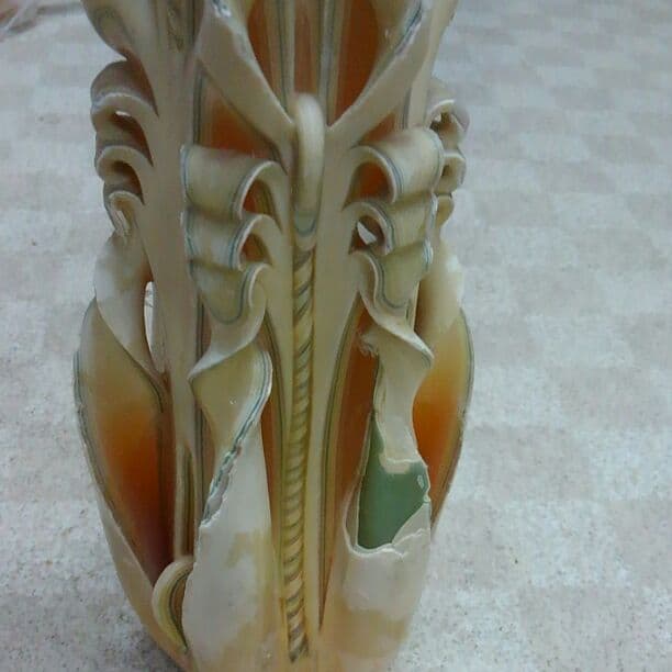 アンティークな珍しい装飾ロウソク