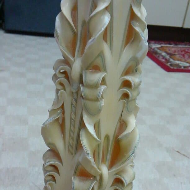 アンティークな珍しい装飾ロウソク