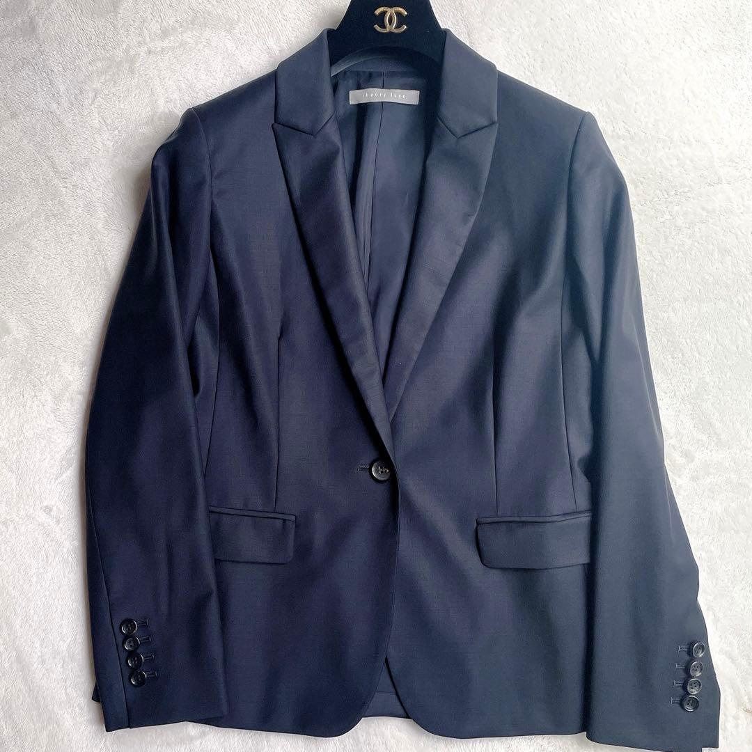極美品⭐︎theory luxe EXECUTIVE 紺 ストレッチスカートスーツ