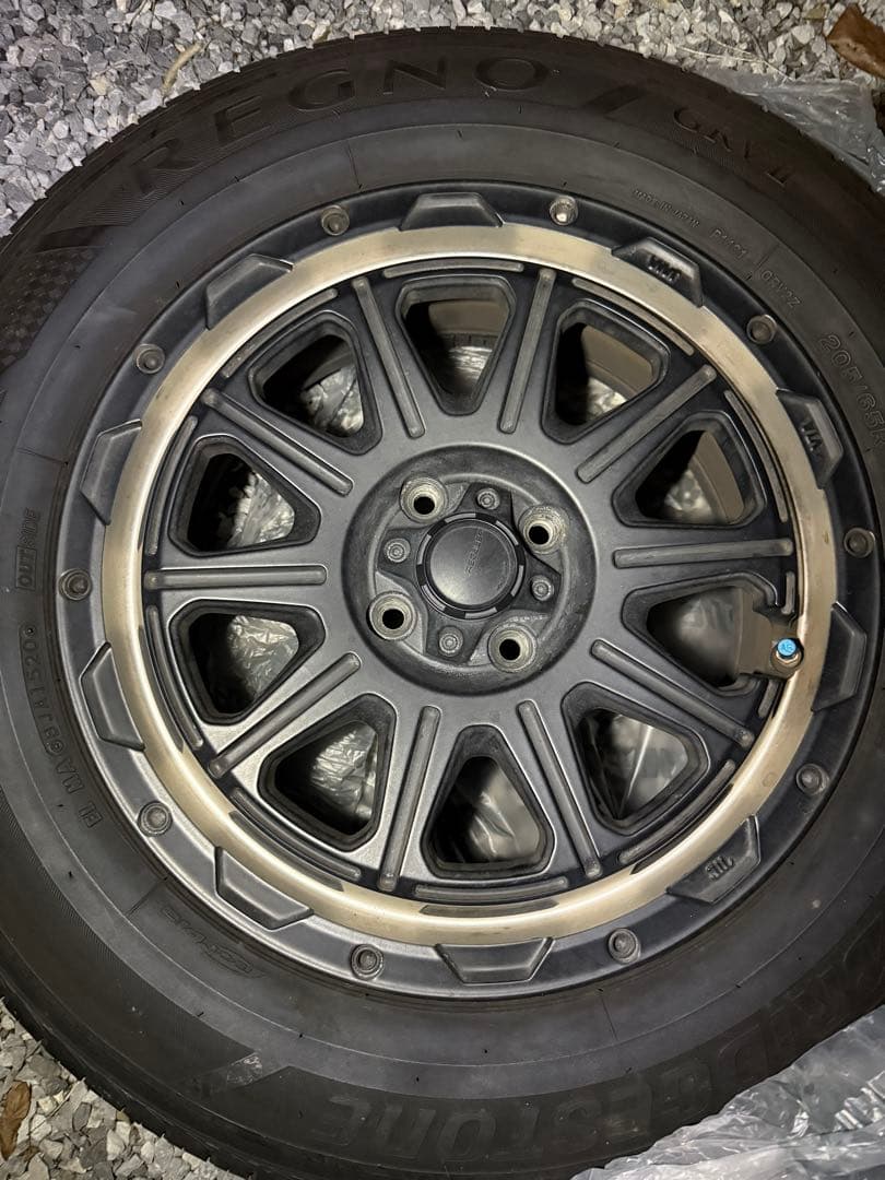 ①ライズ 205/65R16 REGNO GRV2 レグルス ホイールセット