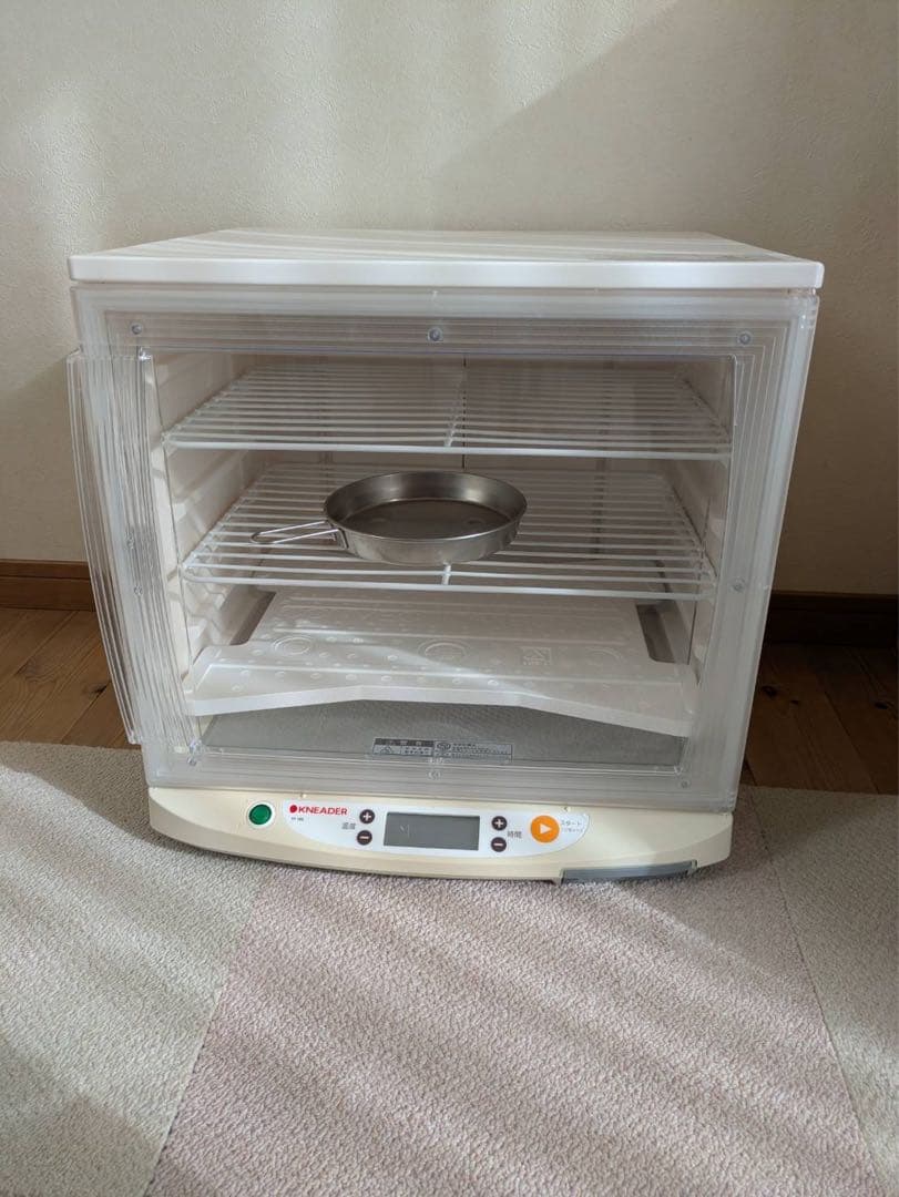 【今週末まで限定割引】洗えて畳める発酵器　日本ニーダーPF102 一式