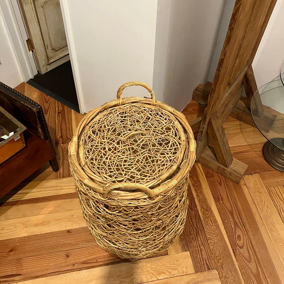専用　アンティークランドリーバスケット　400 500