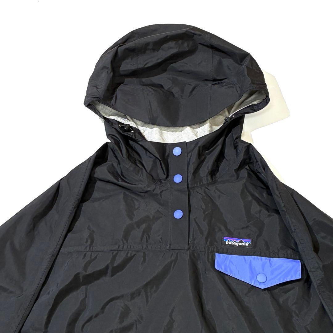 美品 patagonia パタゴニア レインポンチョ レインコート レディース