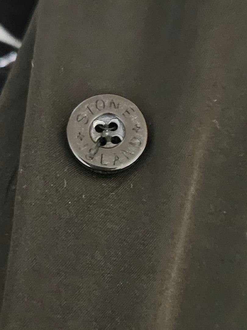 STONE  フーデッド中綿ミドルコート ブラック ダブルジップ