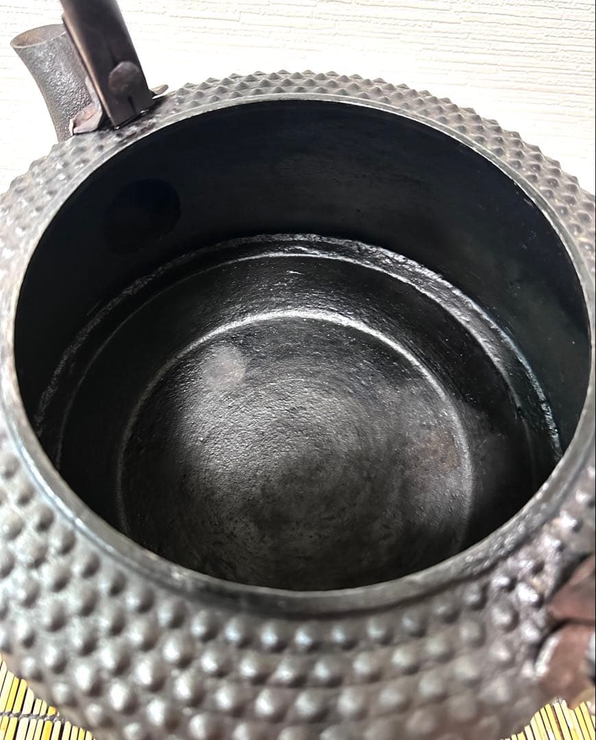 未使用品、超珍品　南部成龍堂鋳造所 斎峰 及川光正造 大アラレ 売約済み