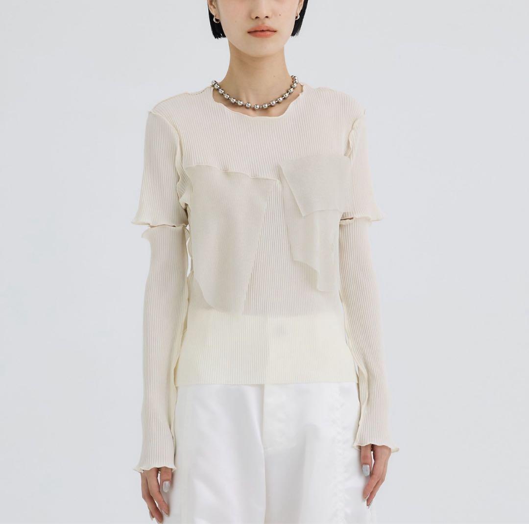 kotohayokozawa コトハヨコザワ グリッターアームカバートップス