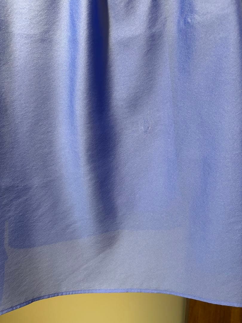 アナイ　シアーオーガンジーボウタイブラウス　ブルー 38 完売色　定価29700