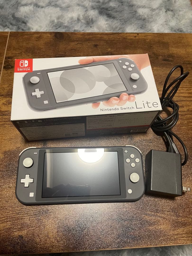 Nintendo Switch Lite グレー 本体 ACアダプター箱付き