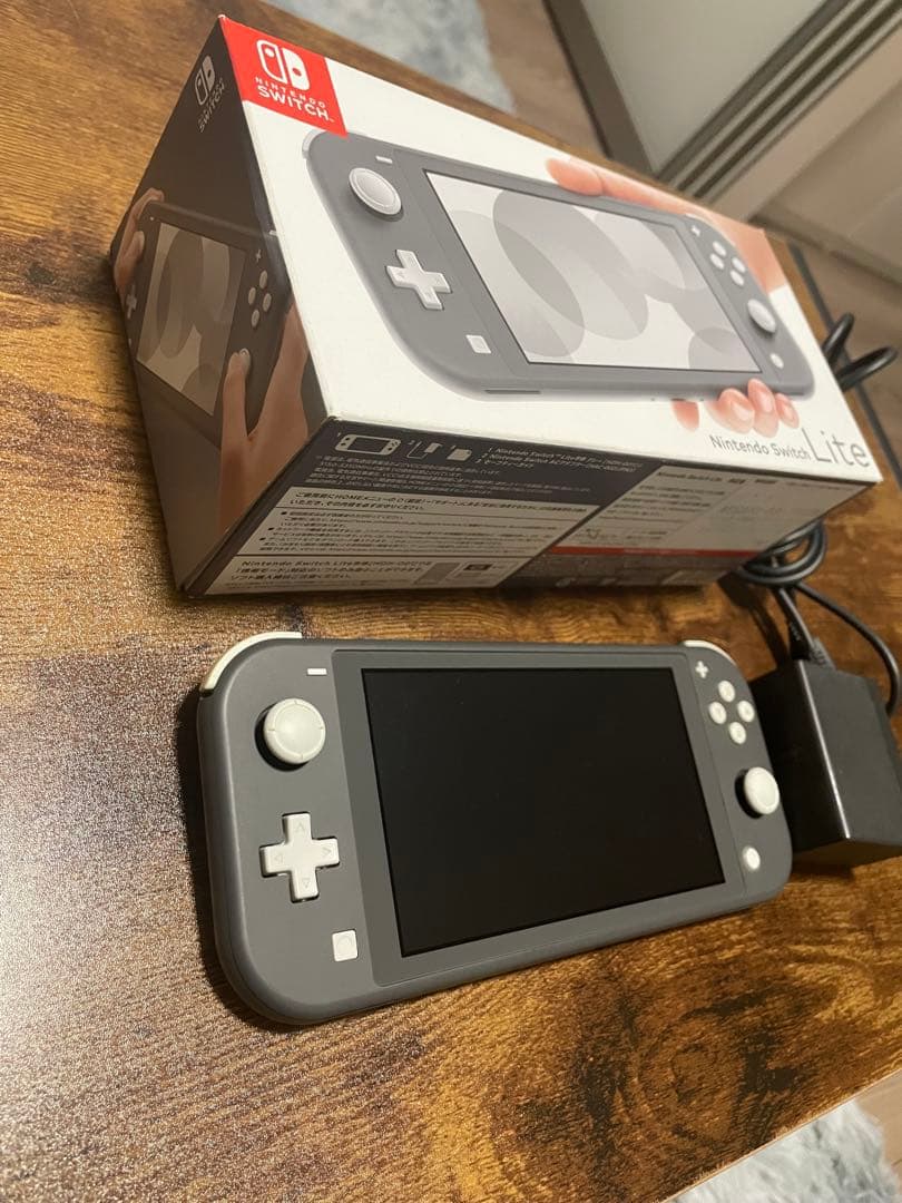 Nintendo Switch Lite グレー 本体 ACアダプター箱付き