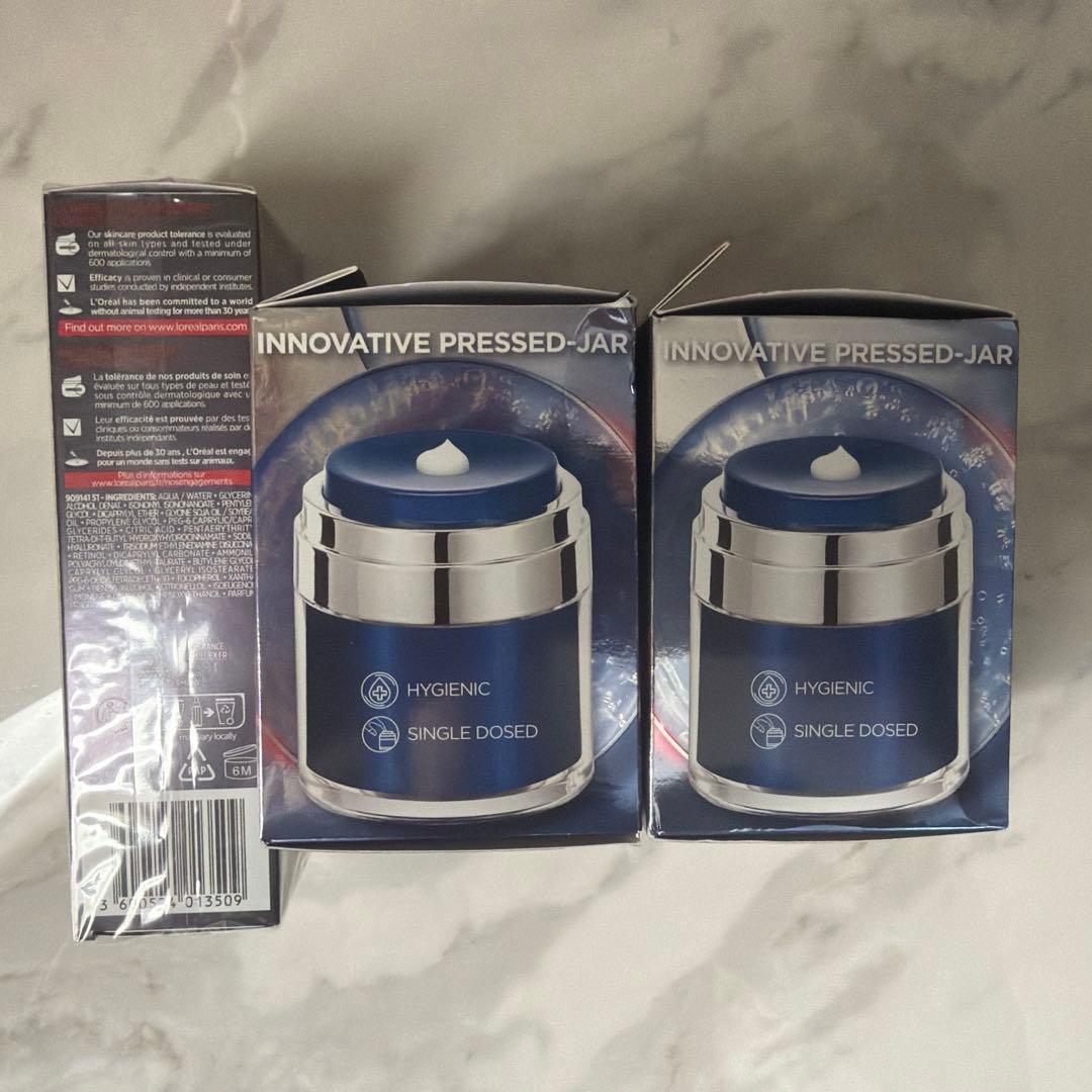 新品 ロレアル リバイタリフト ピュアレチノール美容液/クリーム50mlx2 個