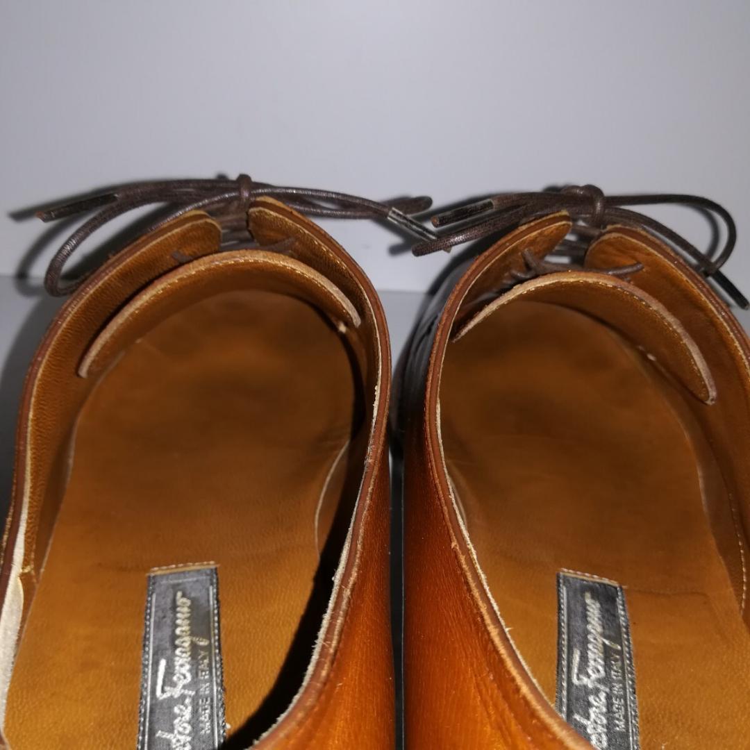 c1010 サルヴァトーレフェラガモ tramezza プレーントゥ 7EE 茶